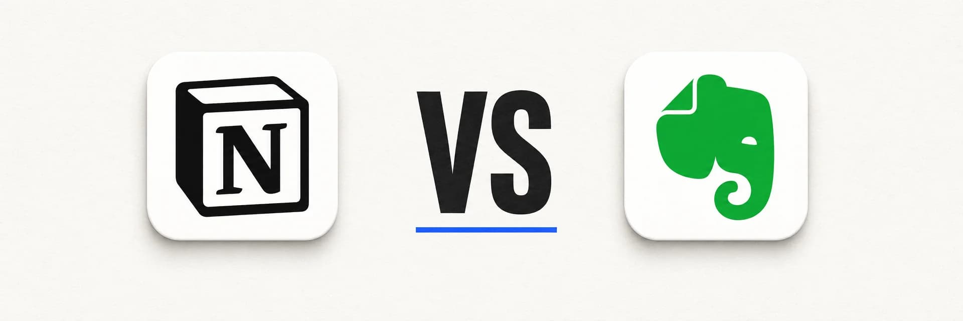 Featured image for the Notion vs Evernote comparison article