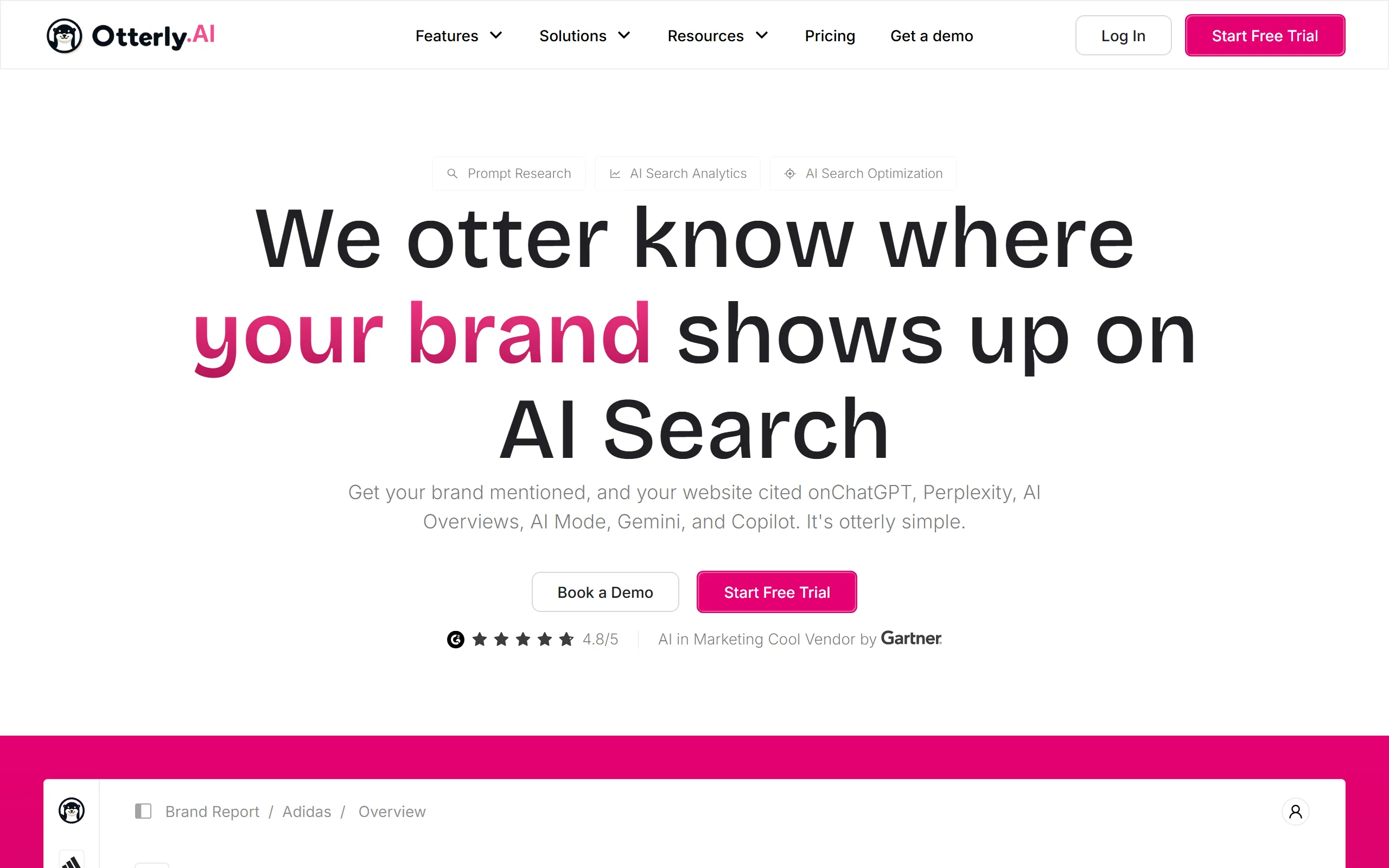 Otterly.AI product page screenshot