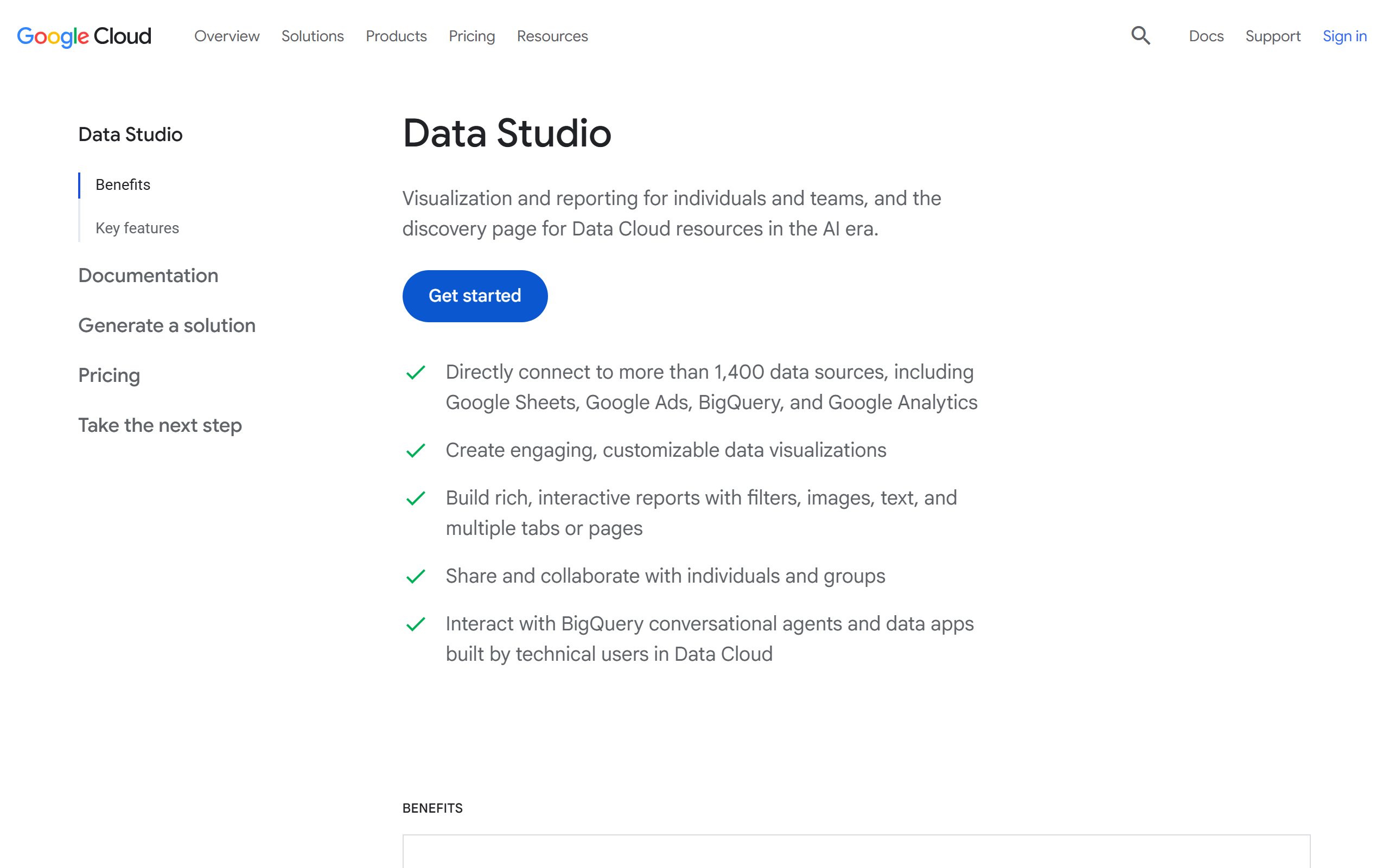Looker Studio screenshot