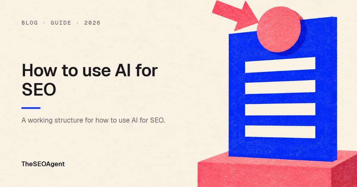 How to use AI for SEO: what to hand over, what to check, and a weekly workflow cover image