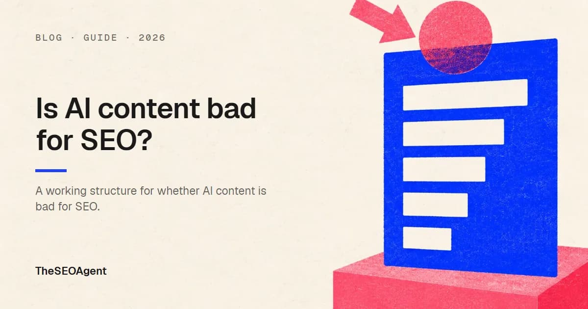 Is AI content bad for SEO? Google's answer cover image