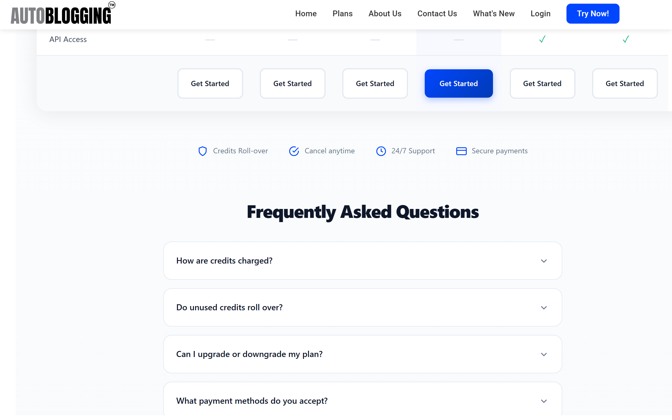 Autoblogging.ai homepage screenshot