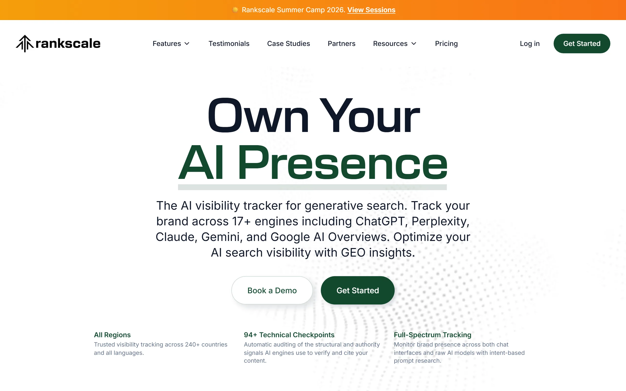 Rankscale product page screenshot
