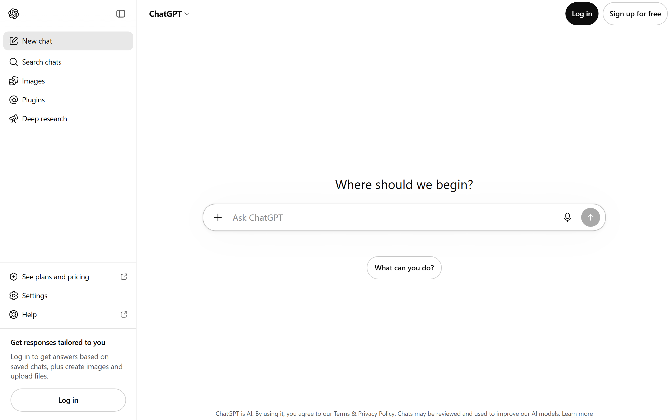 ChatGPT screenshot