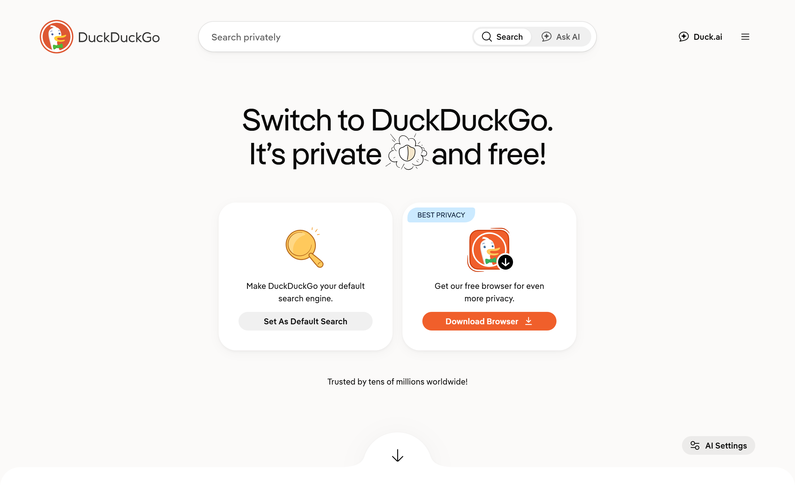 DuckDuckGo screenshot