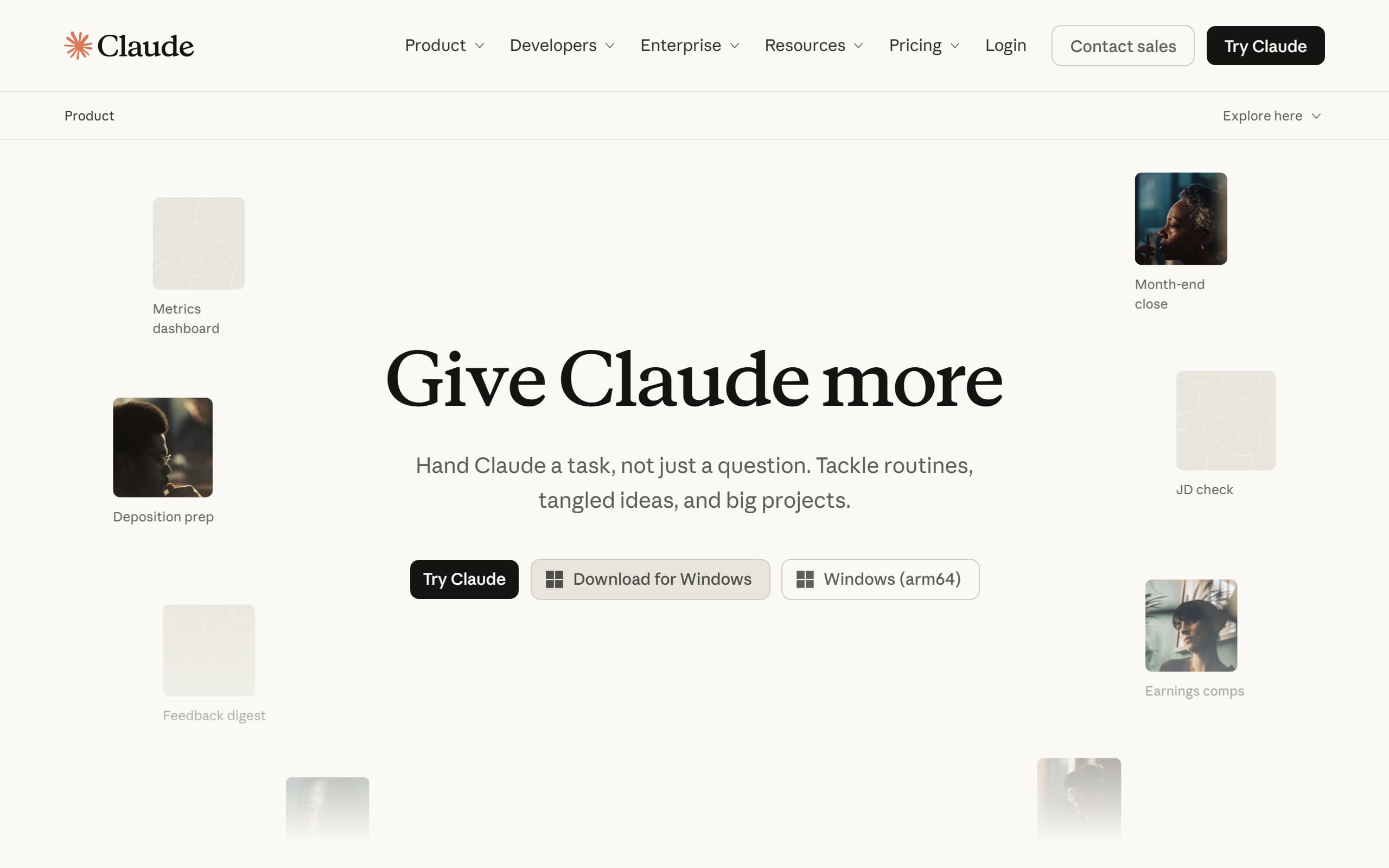 Claude product overview page, captured 9 October 2026