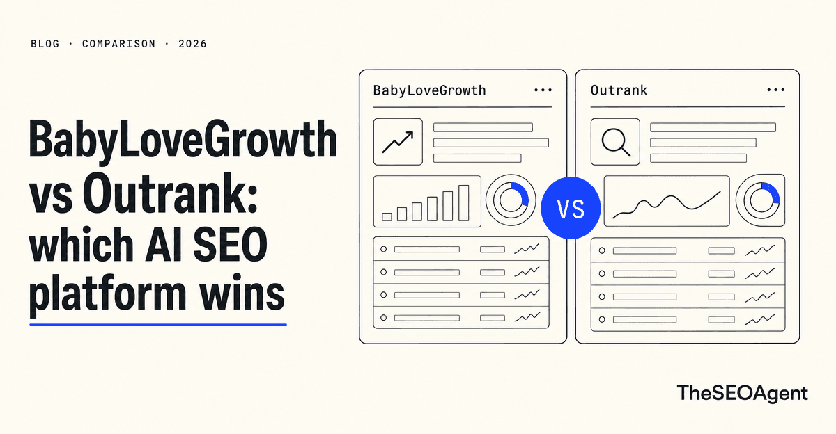 BabyLoveGrowth vs Outrank: which AI SEO platform wins in 2026