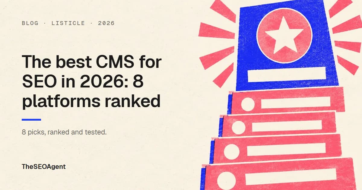 The best CMS for SEO in 2026: 8 platforms ranked
