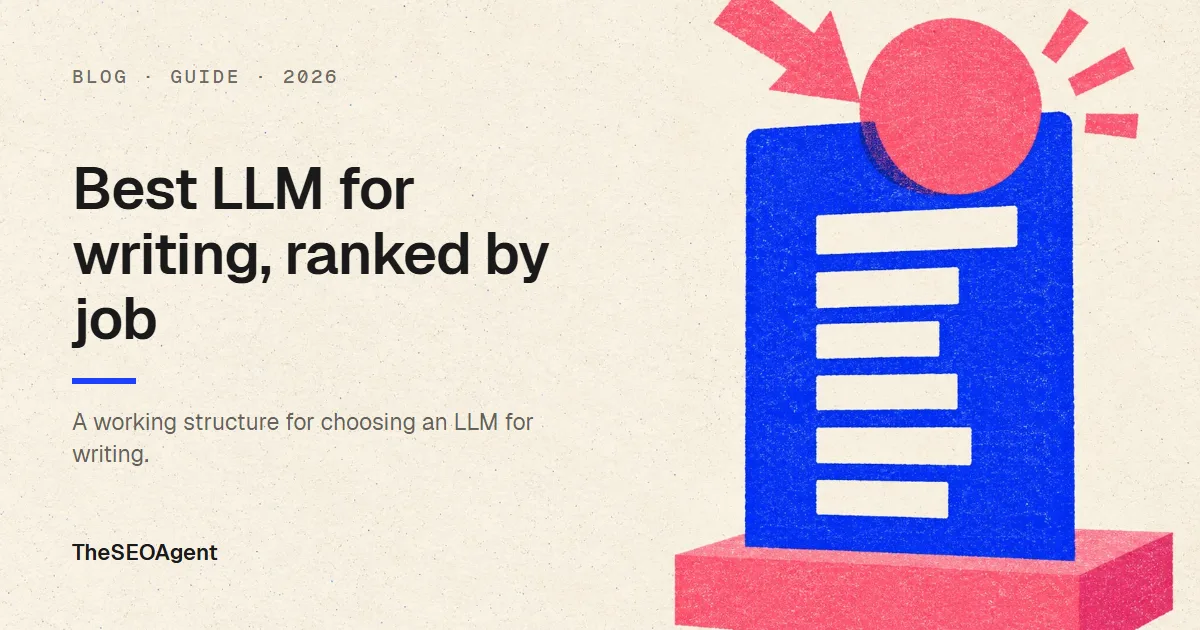 Editorial cover image for a guide ranking the best LLMs for writing by job