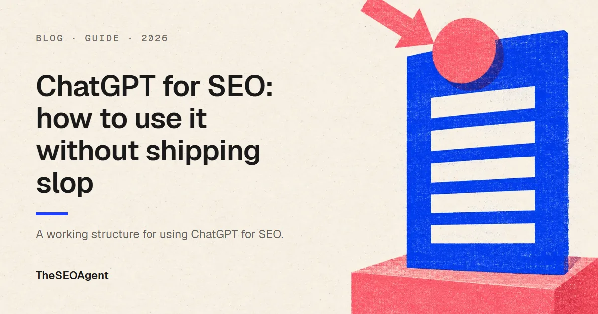 Editorial cover image for a practical guide to using ChatGPT for SEO