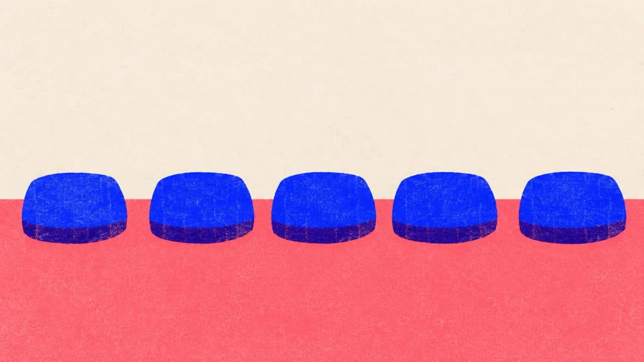 Editorial illustration: a row of five stepping stones with a gap of water between each one, standing for single-job tools and the handoffs between them