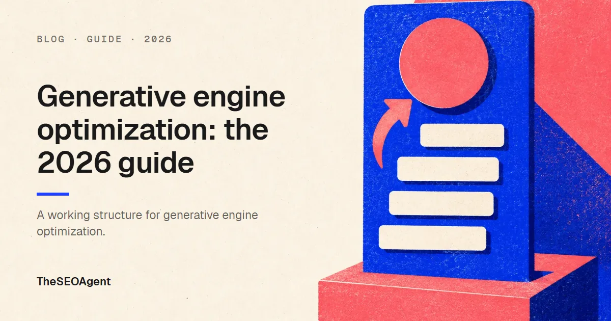 Editorial cover image for a guide to generative engine optimization