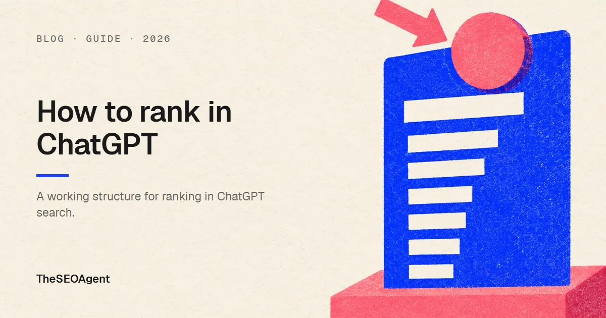 Editorial cover image for a guide on how to rank in ChatGPT search answers