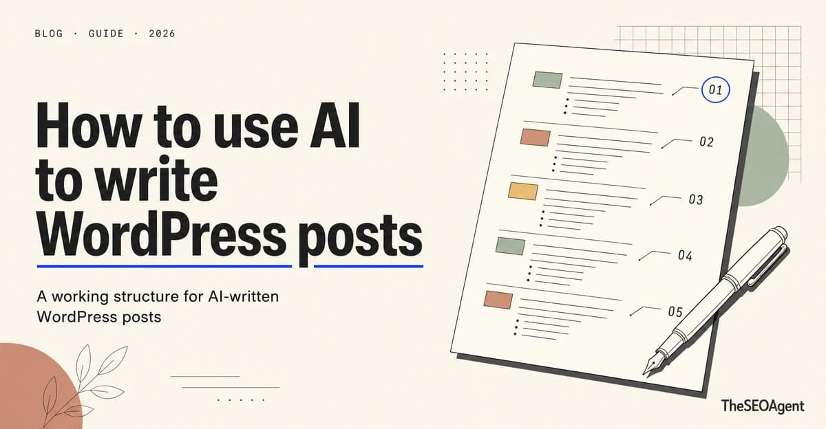 An AI content pipeline feeding a finished article into a WordPress post editor