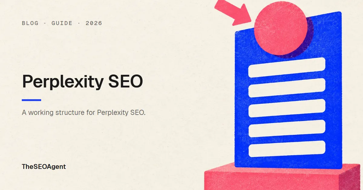 Editorial cover image for a guide to Perplexity SEO and getting cited in Perplexity answers