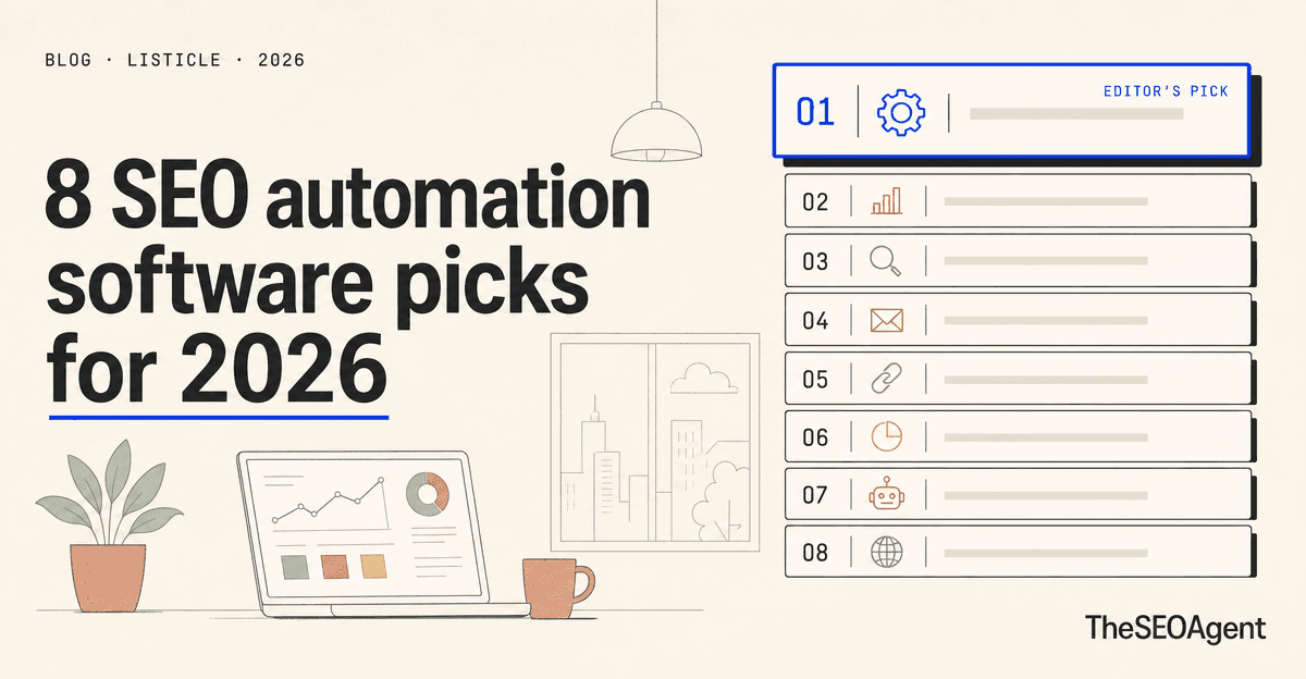8 SEO automation software picks for 2026