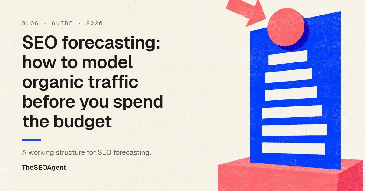 Editorial cover image for a guide to SEO forecasting
