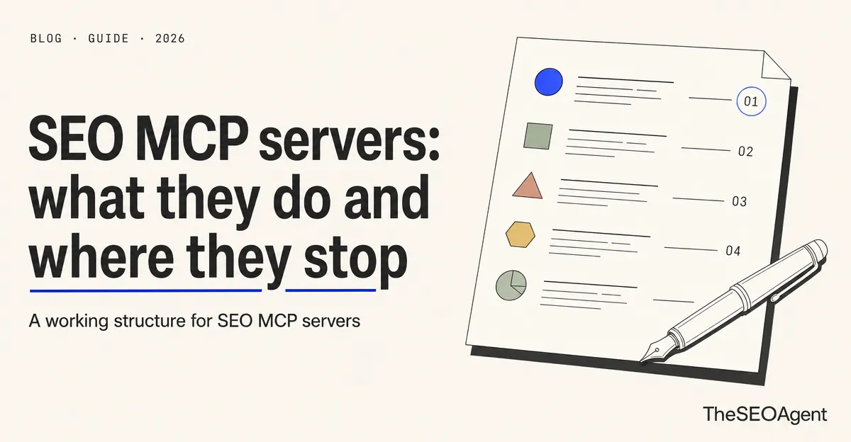 SEO MCP client, server, and data-source architecture