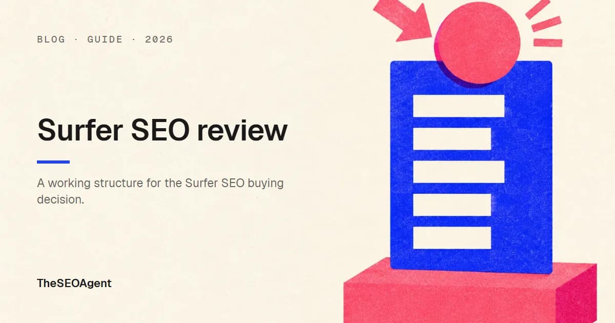 Surfer SEO review editorial illustration
